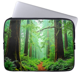 Redwood Forest Mistle Tranquility Design Laptopschutzhülle