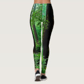 Redwood Forest Mistle Tranquility Design Leggings (Rückseite)