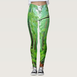 Redwood Forest Mistle Tranquility Design Leggings