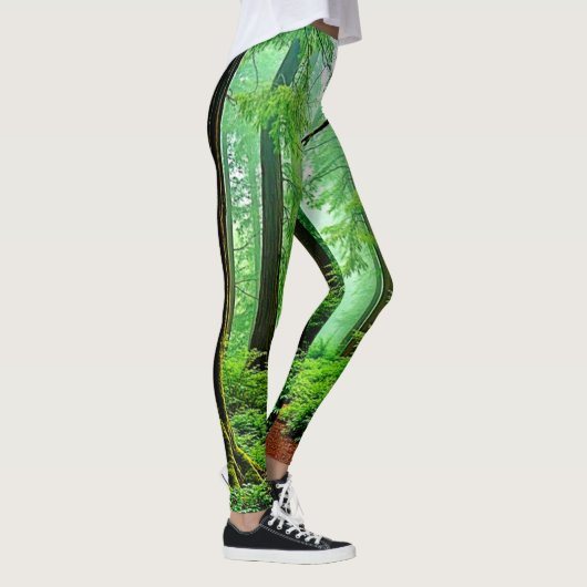 Redwood Forest Mistle Tranquility Design Leggings (Rechts)