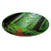 Redwood Forest Mistle Tranquility Design Schneidebrett (Ecke)