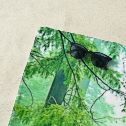 Redwood Forest Mistle Tranquility Design Strandtuch (Beispiel)
