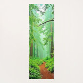 Redwood Forest Mistle Tranquility Design Yogamatte (Rückseite)