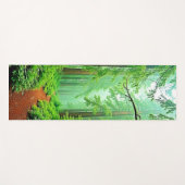 Redwood Forest Mistle Tranquility Design Yogamatte (Vorderseite (Horizontal))