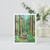 Redwood Forest Postkarte (Stehend Vorderseite)