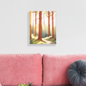 Redwood Forest | Redwood National Park Watercolor Leinwanddruck (Insitu (Wohnzimmer))