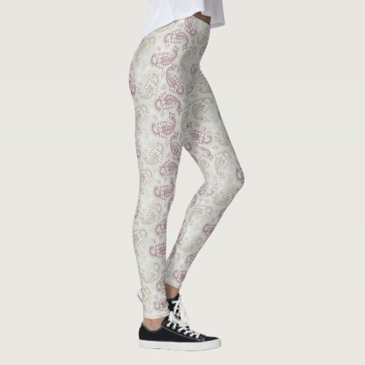 Redwood-Green Paisley Pattern Leggings (Rechts)