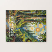 Redwood Mountain Wald Farbige Wanderung Malerei Puzzle (Horizontal)
