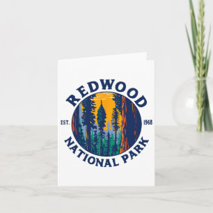 Redwood National and Staat Parks Ca California Out Karte
