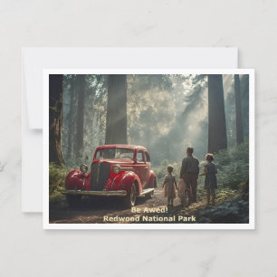 Redwood National Park - Be Awed - Travel Style Postkarte