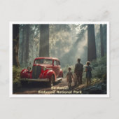 Redwood National Park - Be Awed - Travel Style Postkarte (Vorderseite)