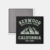 Redwood National Park California Magnet (Vorderseite/Rückseite)