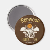 Redwood National Park California Magnet (Vorderseite/Rückseite)