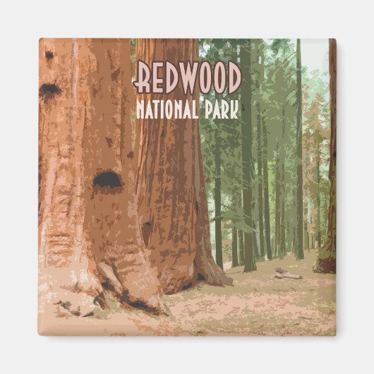 Redwood National Park California Magnet (Vorne)