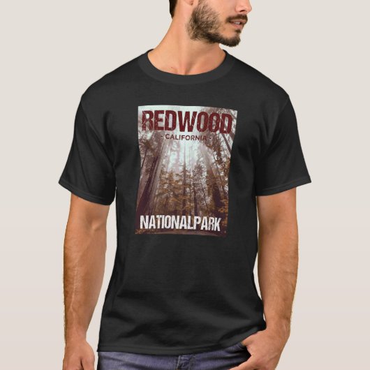 Redwood National Park California Poster T-Shirt (Vorderseite)