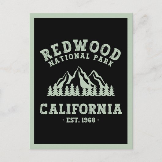 Redwood National Park California Postkarte (Vorderseite)