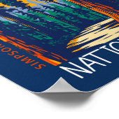 Redwood National Park California Retro Not leidend Poster (Ecke)