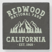 Redwood National Park California Steinuntersetzer (Vorderseite)