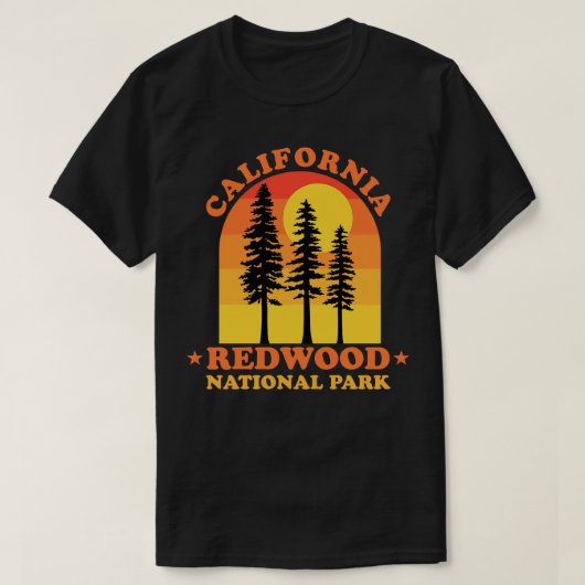 Redwood National Park California T-Shirt (Design vorne)