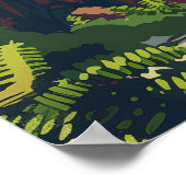 Redwood National Park California Tree Retro Poster (Ecke)