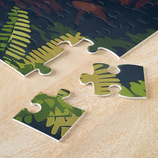 Redwood National Park California Tree Retro Puzzle (Seite)