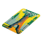 Redwood National Park Chandelier Tree Vintag Magnet (Linke Seite)