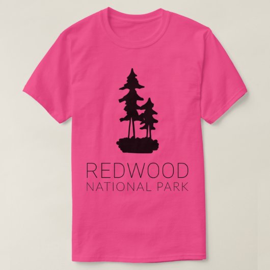 Redwood National Park Handgezeichnet 1 T-Shirt (Design vorne)
