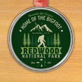 Redwood National Park Home of the Bigfoot Ornament Aus Metall