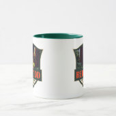 Redwood National Park Illustration Retro Abzeichen Tasse (Zentrum)