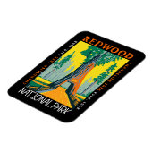 Redwood National Park Khandelier Tree erschüttert Magnet (Linke Seite)