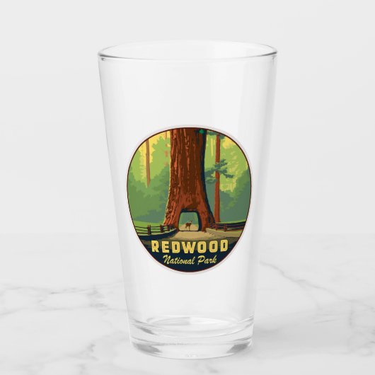 Redwood National Park Pint Glass Glas (Vorderseite)