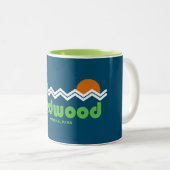 Redwood National Park Retro Zweifarbige Tasse (VorderseiteRechts)
