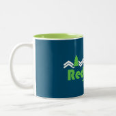 Redwood National Park Retro Zweifarbige Tasse (Links)