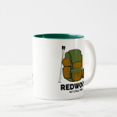 Redwood National Park Rucksack Zweifarbige Tasse (VorderseiteRechts)