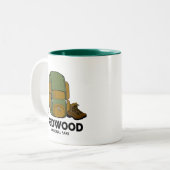 Redwood National Park Rucksack Zweifarbige Tasse (Vorderseite Links)