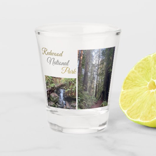 Redwood National Park Shot Glass Schnapsglas (Vorderseite)