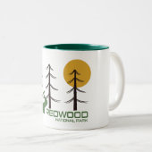 Redwood National Park Trail Zweifarbige Tasse (VorderseiteRechts)