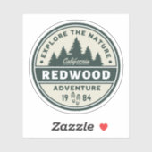 Redwood National Park Travel Sticker (Blatt)