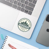 Redwood National Park Travel Sticker (Laptop mit iPhone)