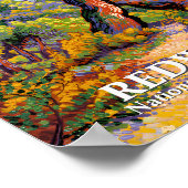 Redwood National Park Van Gogh Style Forest Custom Poster (Ecke)