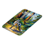 Redwood National Park Van Gogh Wald Fuchs Custom Magnet (Linke Seite)