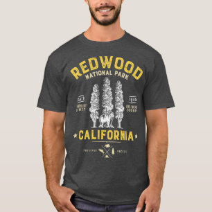 Redwood National Park Vintag California Bärengesch T-Shirt