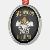 Redwood National Park Wooded landscape Ornament Aus Metall (Links)