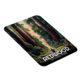 Redwood National Staat Park, Küste Kalifornien Magnet (Rechte Seite)