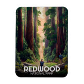 Redwood National Staat Park, Küste Kalifornien Magnet (Vertikal)