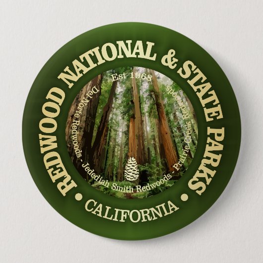 Redwood National & Staat Parks (NP2) Button (Vorderseite)
