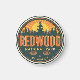 Redwood National State Park, Küstenkalifornien Magnet