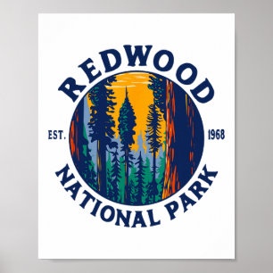 Redwood National- und Staatsparks Ca Kalifornien A Poster