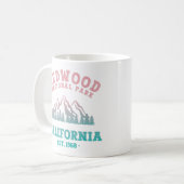 Redwood Nationalpark California Gradient Kaffeetasse (Vorderseite Links)