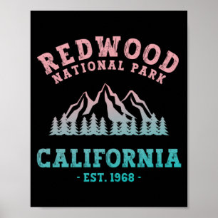 Redwood Nationalpark California Gradient Poster
